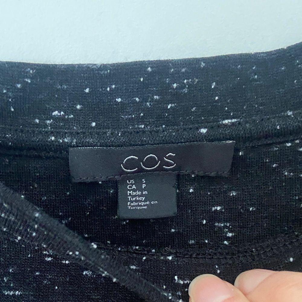COS Boxy Nep Jersey Long Sleeve Shirt - Picture 6 of 11